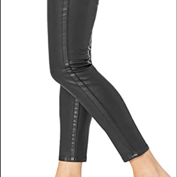 NWT Ella Moss black coated high rise skinny ankle jeans 29 - Picture 3 of 6